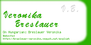 veronika breslauer business card